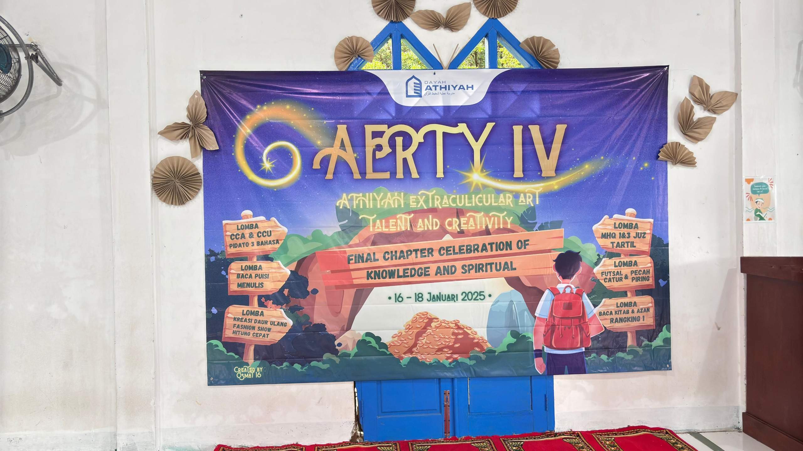 Kegiatan Athiyah Extracurricular Art, Talent, and Creativity (AERTY) IV 2025 di Dayah Athiyah Seulawah