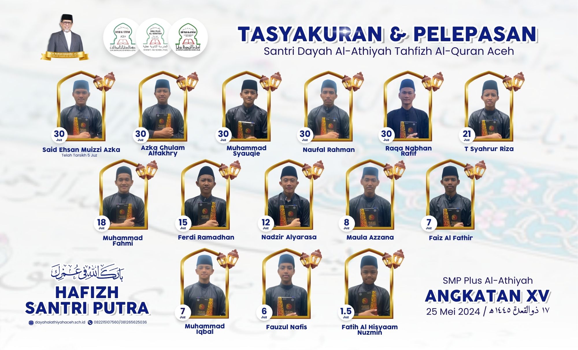 Capaian Tahfizh SMP Angkatan XV